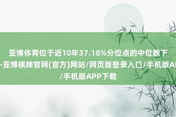 亚博体育位于近10年37.18%分位点的中位数下方水平-亚博棋牌官网(官方)网站/网页版登录入口/手机版APP下载