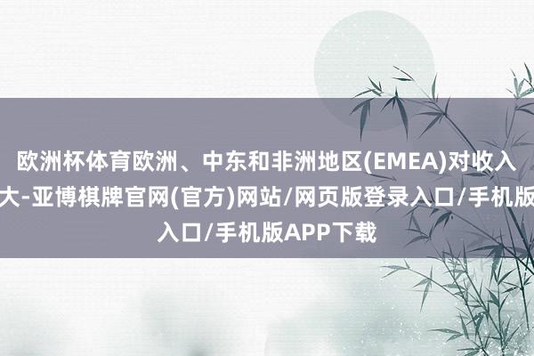 欧洲杯体育欧洲、中东和非洲地区(EMEA)对收入的孝敬最大-亚博棋牌官网(官方)网站/网页版登录入口/手机版APP下载